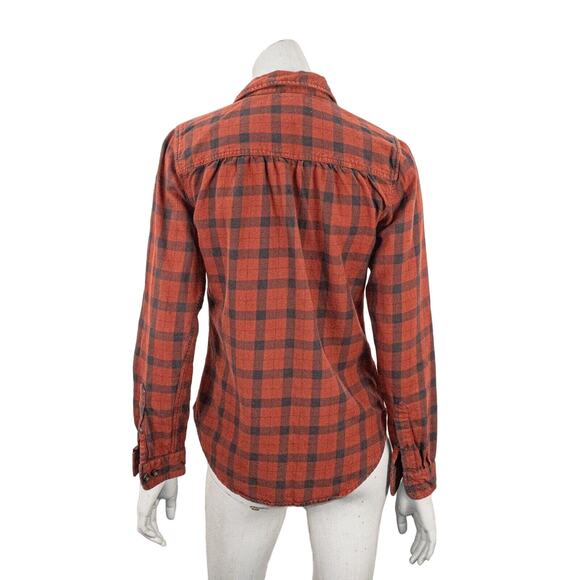 CC Filson Co Women's Button up alaskan Shirt in Brick Red Plaid Size Small - Picture 4 of 8